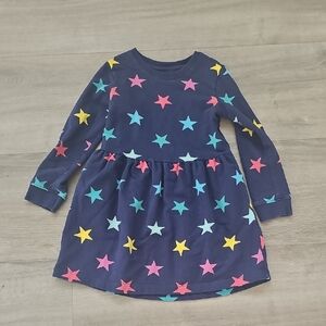 Primary Star Navy Kids Dress Size 4-5 Years Cotton